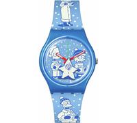 Swatch The Simpsons Tidings Of Joy Quartz Blue Dial SO28Z126