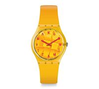 Swatch Unisex Adult Analogue Quartz Watch with Silicone Strap GO119