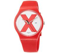 Swatch Unisex Adult Analogue Quartz Watch with Silicone Strap SUOR400