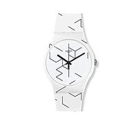 Swatch Unisex Adult Analogue Quartz Watch with Silicone Strap SUOW164