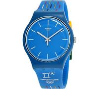 Swatch Unisex Adult Analogue Quartz Watch with Silicone Strap SUOZ277