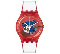 Swatch Unisex Analogue Quartz Watch with Silicone Strap SUOR102