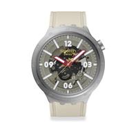 Swatch Unisex Casual Watch Beige Stainless Steel Quartz Confident Moment, Confident Moment