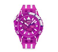 Swatch Unisex Casual Watch Bio-sourced Quartz, Pink, strap