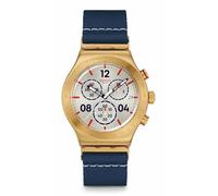 Swatch Unisex Casual Watch Green Stainless Steel Quartz Casual Stripe, Captain'S Dream