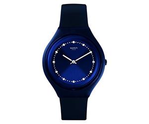 Swatch Unisex Digital Quartz Watch with Silicone Bracelet - SVUN100