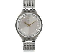 Swatch Unisex Digital Quartz Watch with Stainless Steel Bracelet - SVOM100M