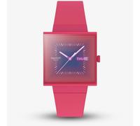 Swatch Unisex Squarely Berry Pink Watch SO34R700