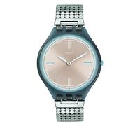 Swatch Unisex Digital Quartz Watch with Stainless Steel Strap SVOM101GA