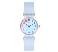 Swatch Ladies Casual Blue Rubber Strap Watch LK396