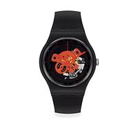 Swatch Watch New Gent Bioceramic Lacquered SO32B110 TIME to RED Big