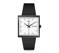 Swatch What If Square Black Watch SO34B700