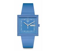 Swatch What If Sky Blue Bioceramic Watch SO34S700