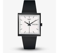Swatch What If Square Black Watch SO34B700
