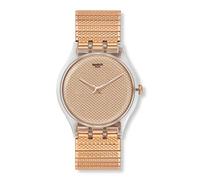 Swatch Women Analogue Quartz Watch with Stainless Steel Strap SUOK134A