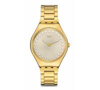 Swatch Women's Quartz Analog Watch with Stainless Steel Strap SYXG126G, Gold, Bracelet