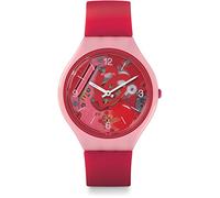 Swatch Women's Digital Quartz Watch with Silicone Strap SVOP100