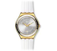 Swatch Women Analogue Quartz Watch with Leather Strap YWG401
