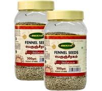 Swathi Fennel Seeds 300g Aromatic and Fresh Perfect for Cooking and Tea Indian Spices for Authentic Dishes Product from India Pack of 2