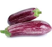 Swathi Fresh Line Aubergine Farm Fresh Long Brinjal Rich in Flavor, Tender Texture, and Deep Purple Color 500g