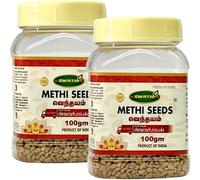 Swathi Methi Seeds 100g Fenugreek Seeds Natural and Fresh Ideal for Cooking Aromatic Flavor Enhancer Indian Spices for Authentic Dishes Product from India Pack of 2