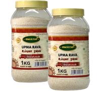 Swathi Upma Rava 1kg for Delicious & Fluffy Upma Semolina for Traditional South Indian Breakfast Ideal for Healthy & Quick Meals Perfect for Family Meals Product from India Pack of 2