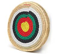 Swatlo Archery Targets for Backyard 20 Inch Traditional Hand-Made Round Straw Archery Target Bow & Arrow Target for Archery Practice (3 Layer Green)