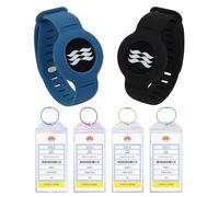 SWATOM Princess Cruise Medallion Holder Accessories 2PCS & Cruise Luggage Tags PVC Holders 4PCS 2024 & 2025 Waterproof-Clear Luggage Tag-Zip Seal Etag Bag with 4 Colors Steel Loops (7.3x3.5'')