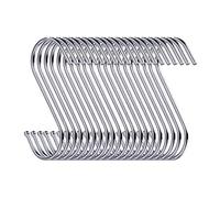 Swatowot 45 Pack Heavy Duty S Hooks S Shaped Hanging Hooks Large Hangers for Kitchen, Bathroom, Bedroom and Office (Silver)
