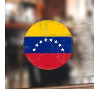 Swavecat 100PCS Flag of Venezuela Round Stickers Venezuela Flag Vinyl Tag Sticker Round Decal Gift World Traveler Stickers for Party Wedding Favor Gift Cards 2inch Round Sticker with Flag