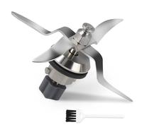 SWAWIS Replacement Blending Blade Stainless Steel Compatible with Silvercrest Monsieur Cuisine Connect and Monsieur Cuisine Smart Food Processor with Sealing Ring and Cleaning Brush