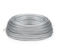 SWAWIS Trimmer Line Steel Wire Mowing Line 2.4 mm x 60 m Brush Cutter Thread Grass Trimmer Thread Steel Nylon Thread for Brush Cutter for Weed Grass Yard or Garden