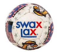SWAX LAX Lacrosse Balls - Softer for Confidence-Building Practice and Training - Indoor and Outdoor Use - Regulation Size and Weight - Low Bounce and Low Roll (1 Ball, Eagle USA Design)