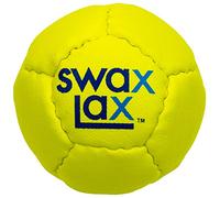 SWAX LAX Lacrosse Training Ball - Indoor Outdoor Practice Less Bounce & Rebounds (1 Yellow)