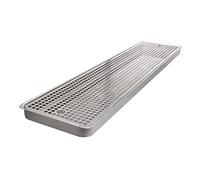 SWAYVES Back Bar Drip Tray,Counter Top Kegerator Beer Drip Trays,Rectangular Stainless Steel Removable Receiving Tray,for Restaurants Bars Kitchens/80Cm