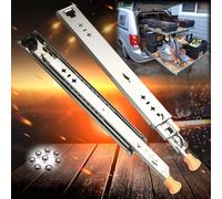 SWAYVES Full Extensball Beadrawer Slides, Heavy Duty Locking Drawer Slides Side Mount Soft Close Drawer Slides Tool Box Runner/with Lock/350Mm