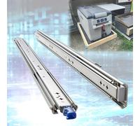SWAYVES Full Extensdrawer Slide, Ball Beadrawer Runner, Heavy Duty Locking Drawer Slides Tool Box Runner Side Mount Load Capacity 120Kg/Regular Model/350Mm