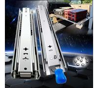 SWAYVES Heavy Duty Drawer Runners with Lock 53Mm Wide Industrial Drawer Slides Full Extensball Beaslides, Side Mount 1 Pair/Without Lock/450Mm