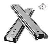 SWAYVES Heavy Duty Drawer Runners with Lock,Side Mount Full Extensball Bearing, Industrial Locking Drawer Slides 1 Pair/Without Lock/1250Mm