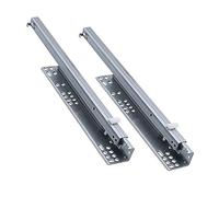 SWAYVES Heavy Duty Drawer Slides, Undermount Soft Close Drawer Rails Full Extension, Bottom Mount, Concealed Cabinetniture Drawer Runners/Sier/450Mm/18Inch