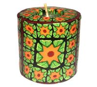 Swazi Candles Christmas Pillar Fair Trade, Handmade, Reusable.