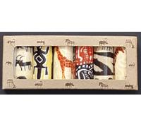 Swazi Candles Pack of 6 Mini Dinner Set African Animals