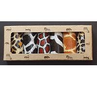 Swazi Candles Pack of 6 Mini Dinner Set Animal Prints