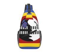 Swaziland flag Casual Crossbody Bag Durable Large Capacity Lightweight and Breathable Suitable for Various Outdoor Venues