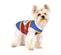 Swaziland flag Small Cotton Dog Vest S - Breathable, Comfortable, Stylish Apparel for Pets