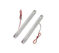 SWDJILNV Led Turn Signal Light Motorcycle Aluminum Front LED Flush Turn Signals Light Flashing Brackets Signal For Fat Boy For FLSTF