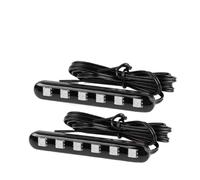 SWDJILNV Motorcycle Tail Brake Stop 12V Motorcycle LED Tail Light 6led Taillights Strip Flashing Light Red Flowing Strobe Light Rear Stop Lamp Universal Accessories