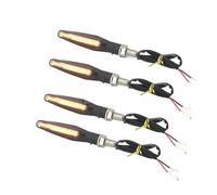 SWDJILNV Motorcycle Tail Brake Stop 4PCS Universal LED Motorcycle Turn Signal Light 12v IP68 Amber Flasher Indicator Blinker Rear Lights Lamp Accessories