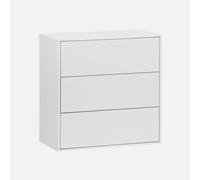 Swe hest Of Drawers 3 Drawers White 70X35X70 Cm - Kompo