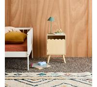 Swe hildren's Bedside Table Wood Decor 1 Door Natural 34X23.5X52 Cm - Azur